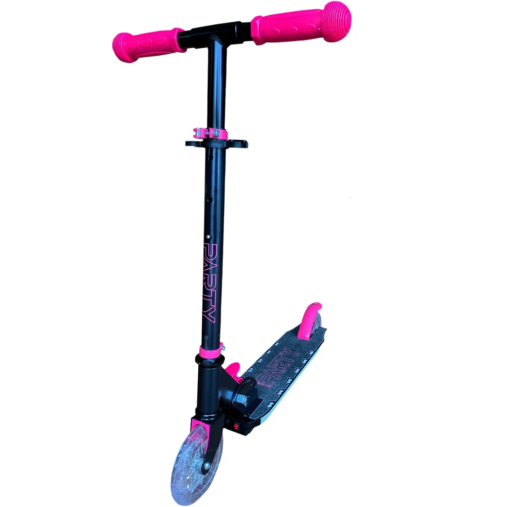Skrejritenis Story Party Adjustable Kids Kick Scooter Pink