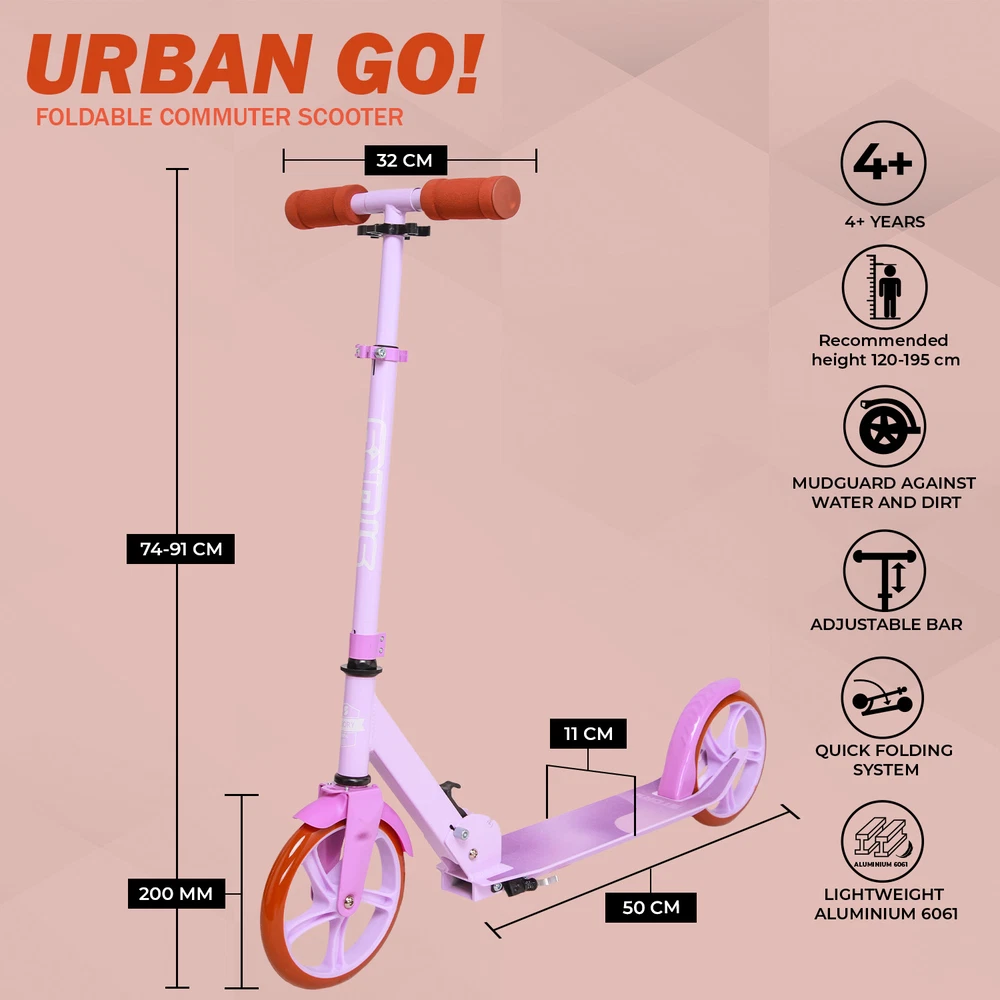 Skrejritenis Story Urban GO! Baby Purple