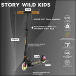 Skrejritenis Story Wild kids 2 (73–85 cm) Black Led