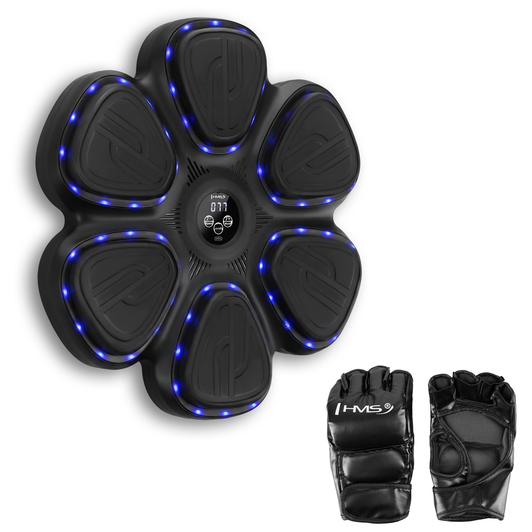 TB12 INTELIGENTS MŪZIKAS BOKSA APARĀTS BLUETOOTH AR CIMDIEM HMS