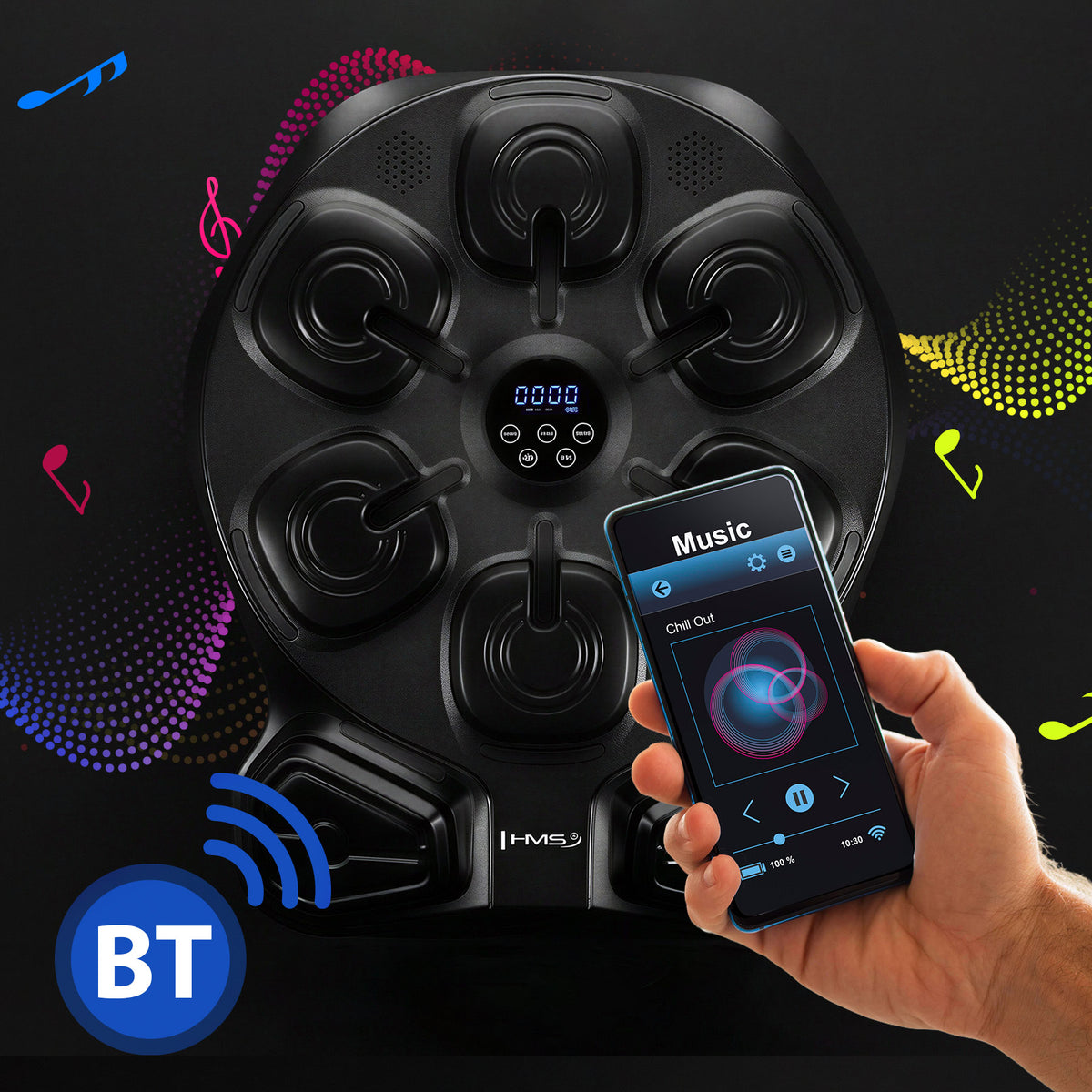 TB13 INTELIGENTS MŪZIKAS BOKSA MAŠĪNAS BLUETOOTH AR CIMDIEM AKUMULATORS 4000mAh HMS