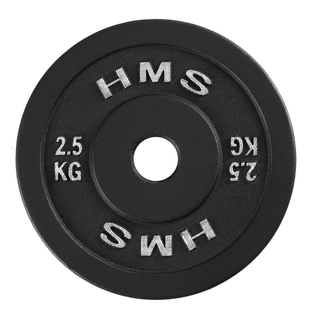 Tērauda svaru disks 30mm TCN02 MELNĀ PLĀKSNE 2,5 KG HMS