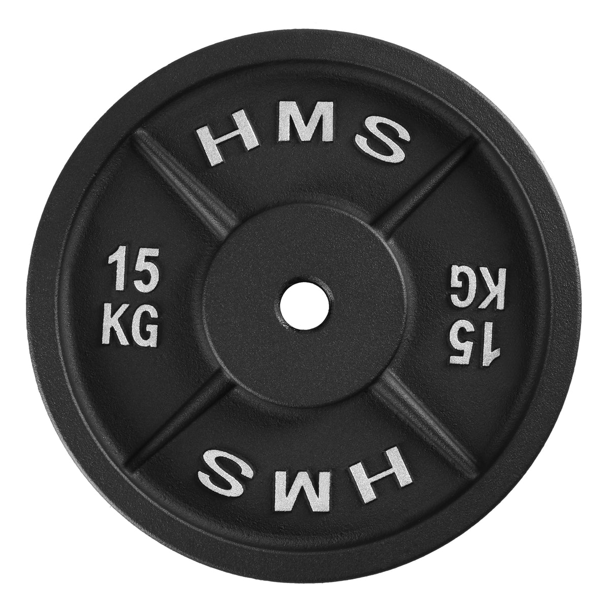 Tērauda svaru disks 30mm TCN15 MELNĀ PLĀKSNE 15 KG HMS