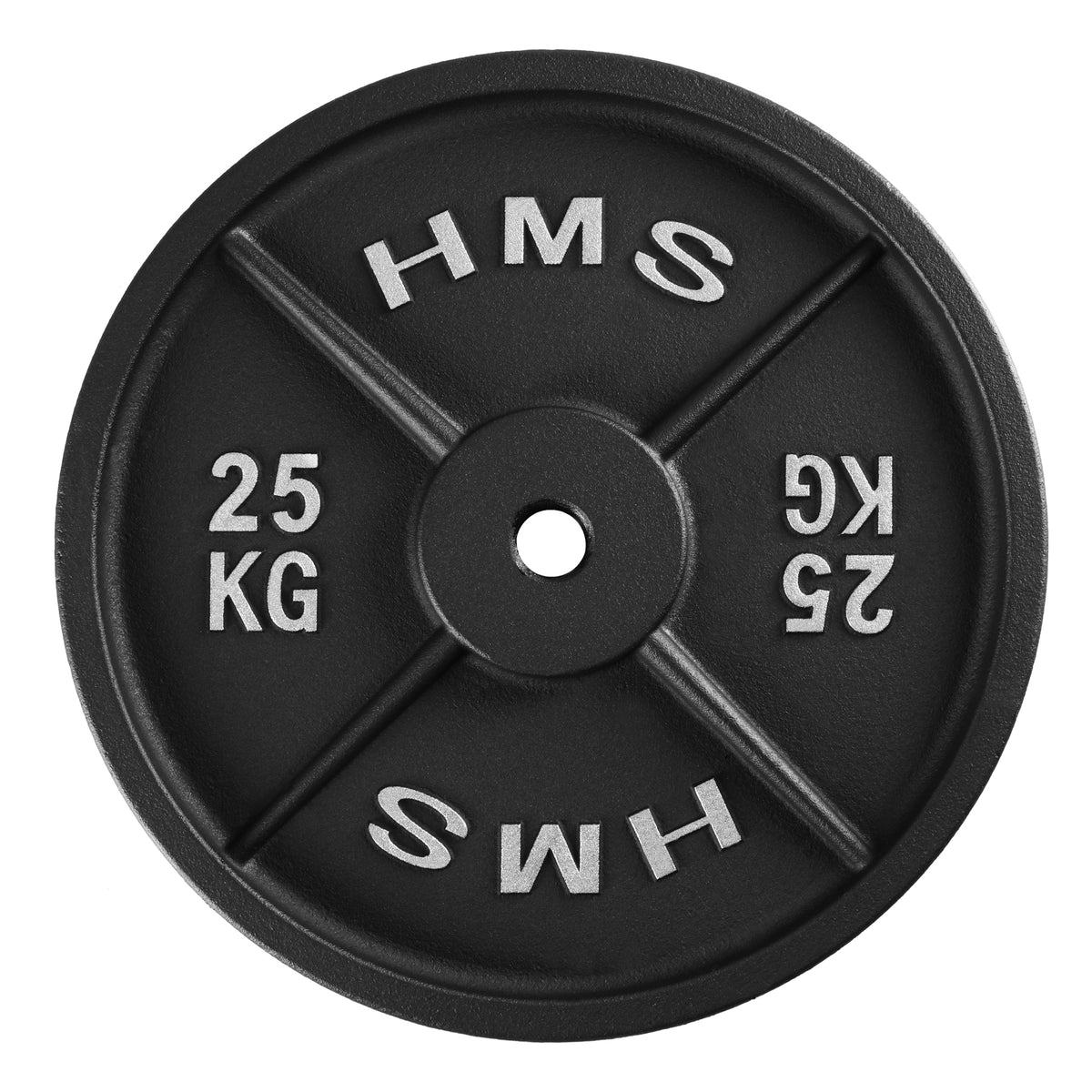 Tērauda svaru disks 30mm TCN25 MELNĀ PLĀKSNE 25 KG HMS