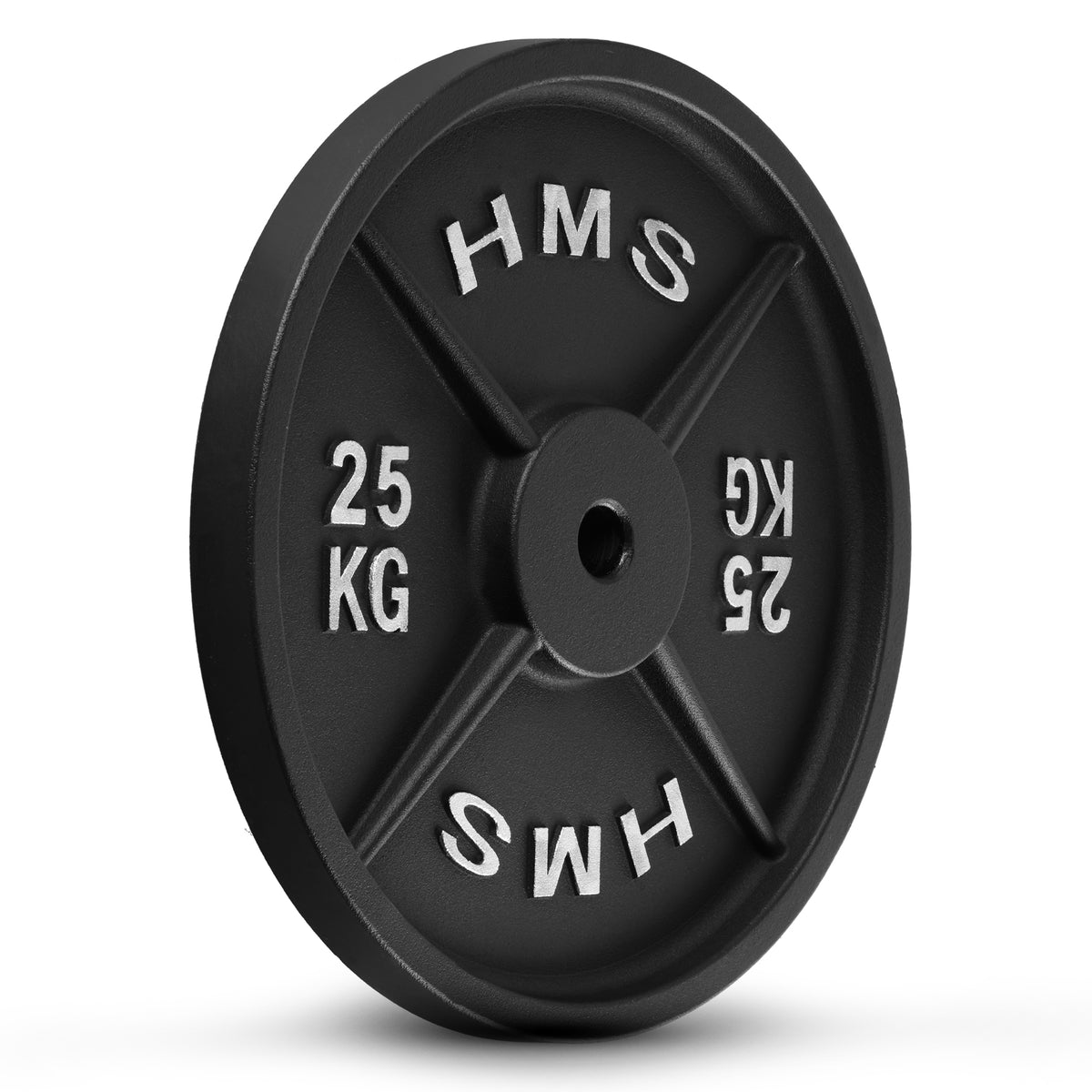 Tērauda svaru disks 30mm TCN25 MELNĀ PLĀKSNE 25 KG HMS