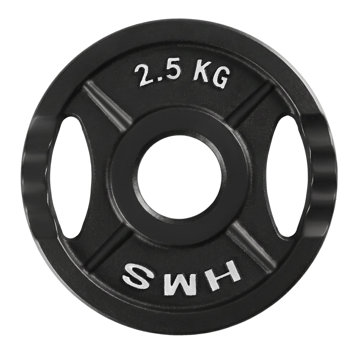 Gumijots svaru disks 50 mm TOD02 OLIMPIC PLĀKSNE MELNA 2,5 KG HMS