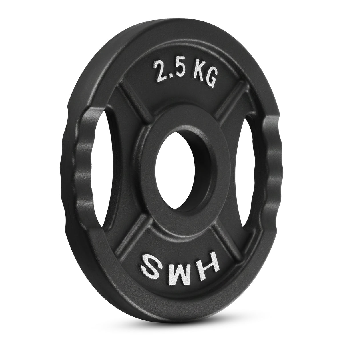 Gumijots svaru disks 50 mm TOD02 OLIMPIC PLĀKSNE MELNA 2,5 KG HMS