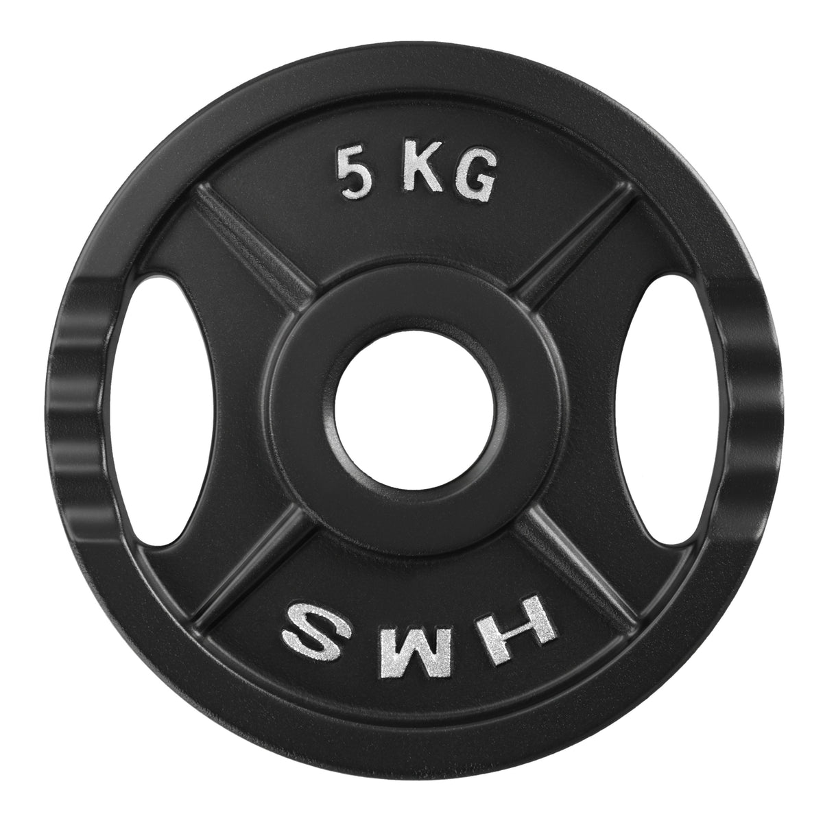 Gumijots svaru disks 50 mm TOD05 OLIMPIC PLĀKSNE MELNA 5 KG HMS