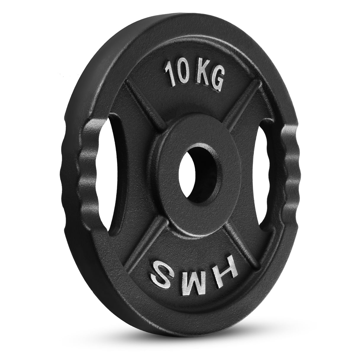 Gumijots svaru disks 50 mm TOD10 OLIMPIC PLĀKSNE MELNA 10 KG HMS