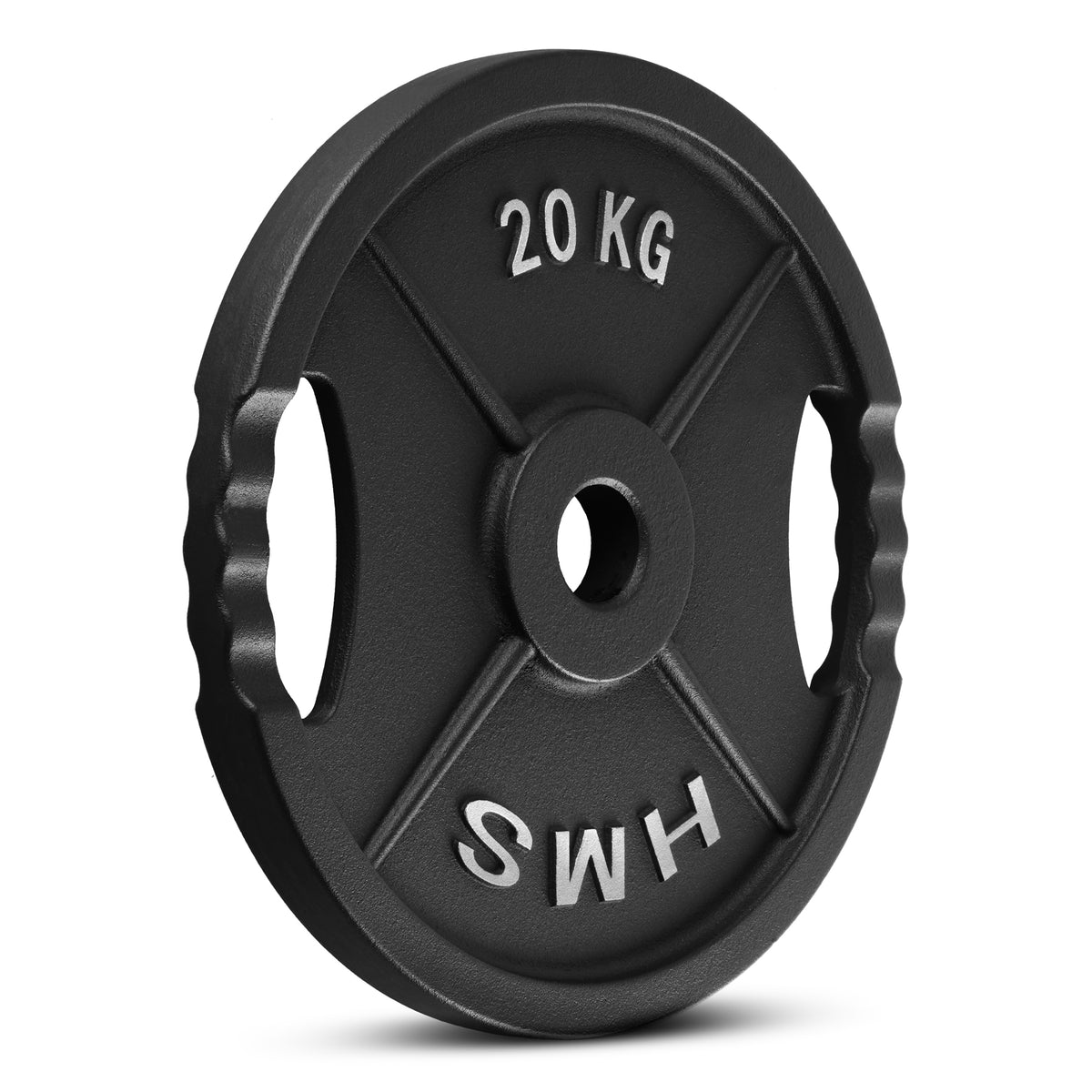 Gumijots svaru disks 50 mm TOD20 OLIMPIC PLĀKSNE MELNA 20 KG HMS