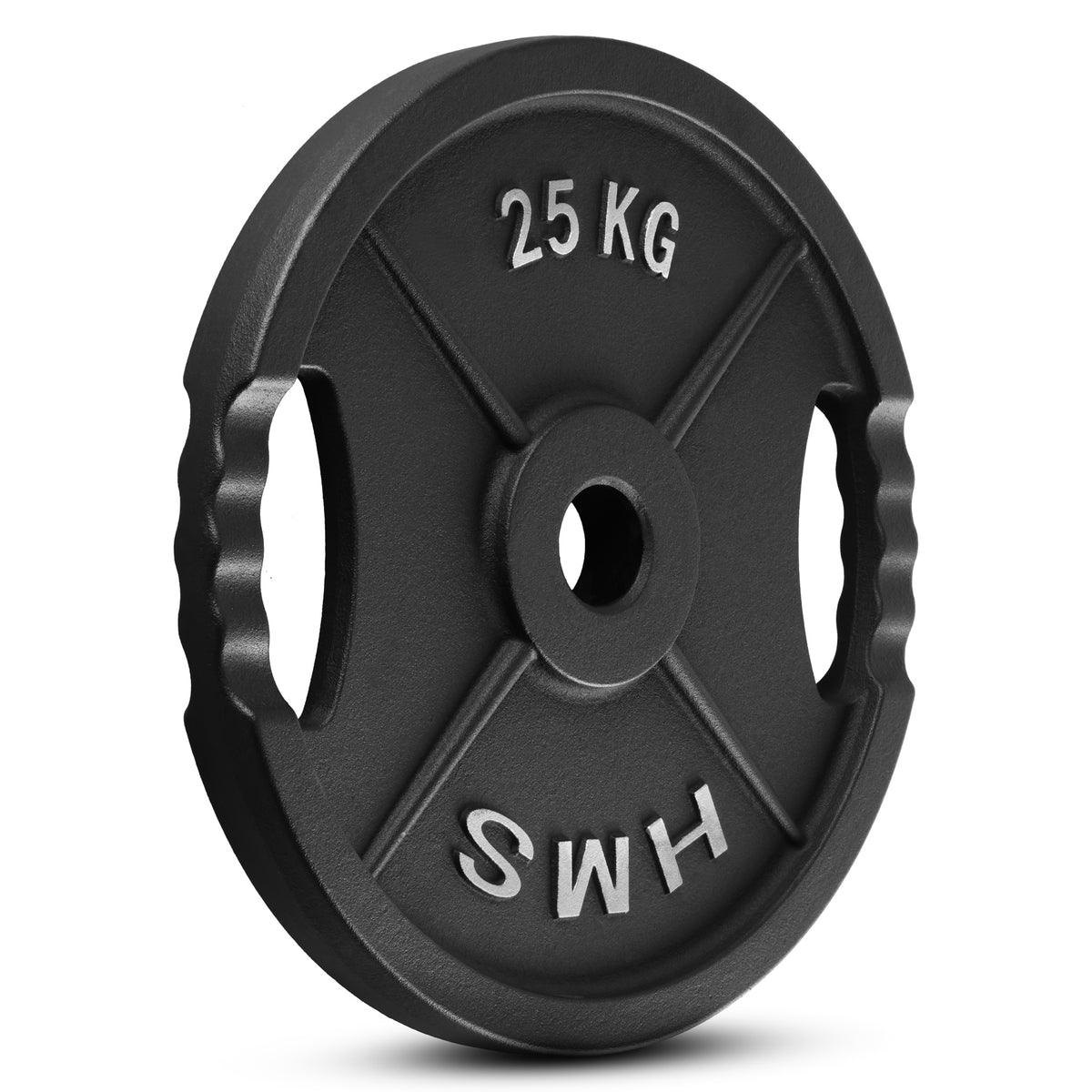 Gumijots svaru disks 50 mm TOD25 OLIMPIC PLĀKSNE MELNA 25 KG HMS