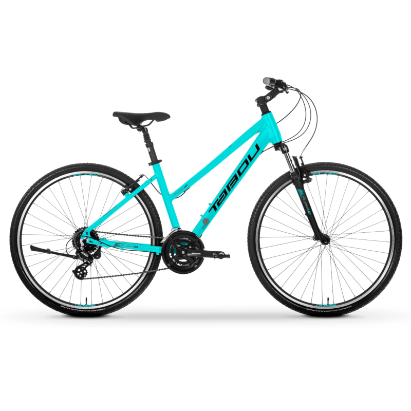 Sieviešu velosipēds TABOU Flow 1,0 W, 28" tirkīza-melns (M)