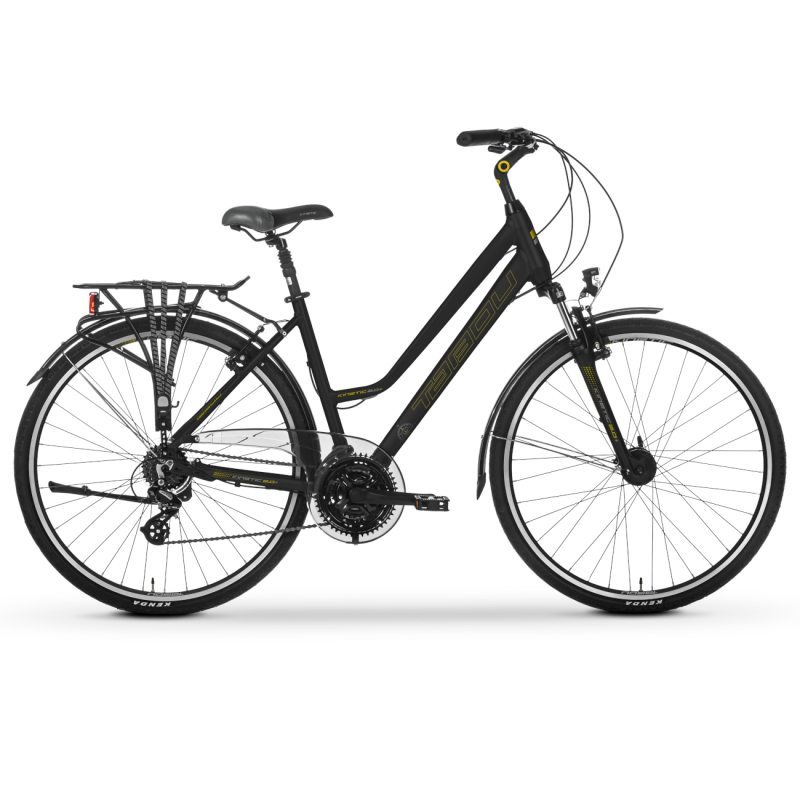 Sieviešu velosipēds TABOU Kinetic 2.0 PLUS W, 28" melns-zelts (M)