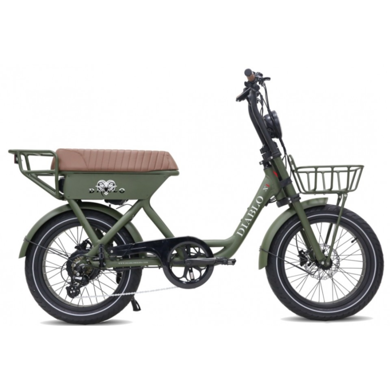 Elektriskais velosipēds DIABLO X1, matēts zaļš
