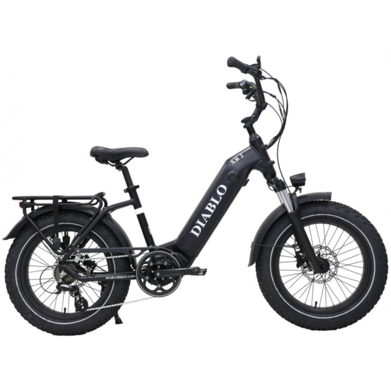 Elektriskais velosipēds DIABLO XR2, matēts melns