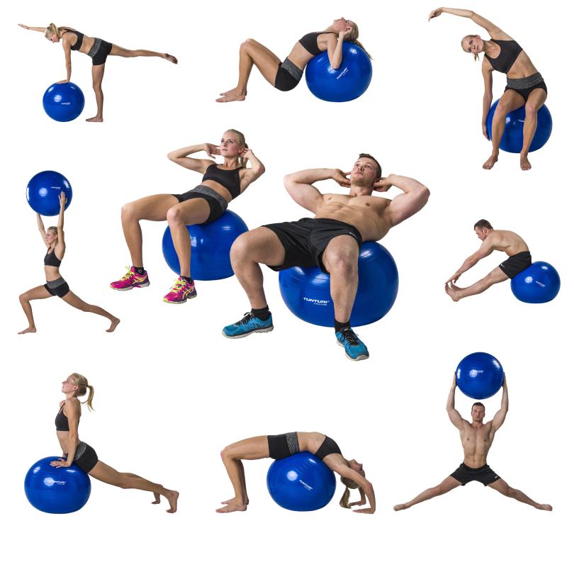 Vingrošanas bumba TUNTURI Gymball 65cm, sarkana