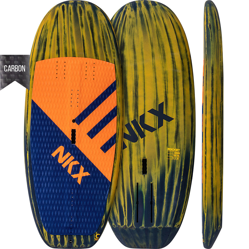 Sērfošanas dēlis NKX Rocket Carbon Foil Board 5'4 Mango