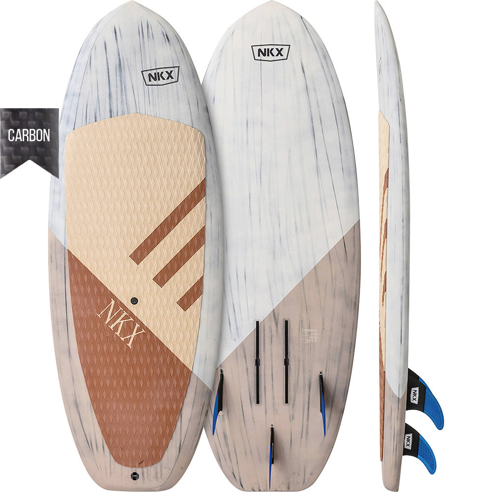 Sērfošanas dēlis NKX Twingo Carbon Foil board 5'10 Champagne