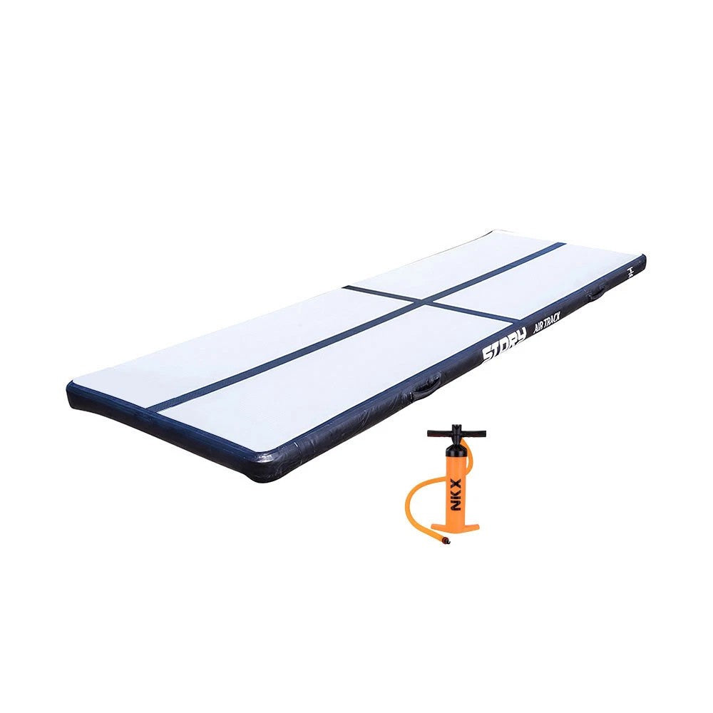 Piepūšams vingrošanas matracis Story Airtrack 6m x 1m x 20cm Melns