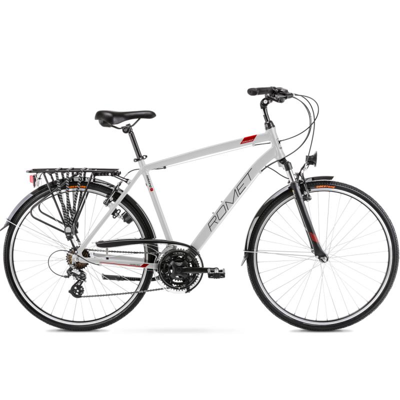 Velosipēds ROMET Wagant, pelēksarkans (L)