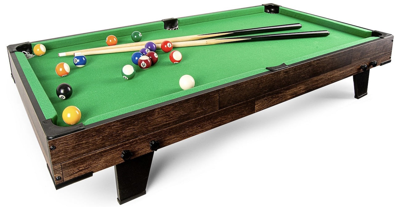Biljarda galds Bilaro Pool Break (120x60cm) zaļš audums ar komplektu