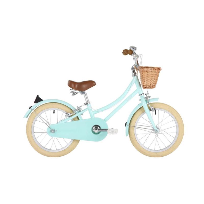 Bērnu velosipēds Bobbin Gingersnap 4-6 gadiem, 16 collas, zaļā krāsā