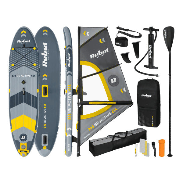 REBEL ACTIVE SUP dēlis, vindsērfingam, piepūšams, komplekts, 305x76x15