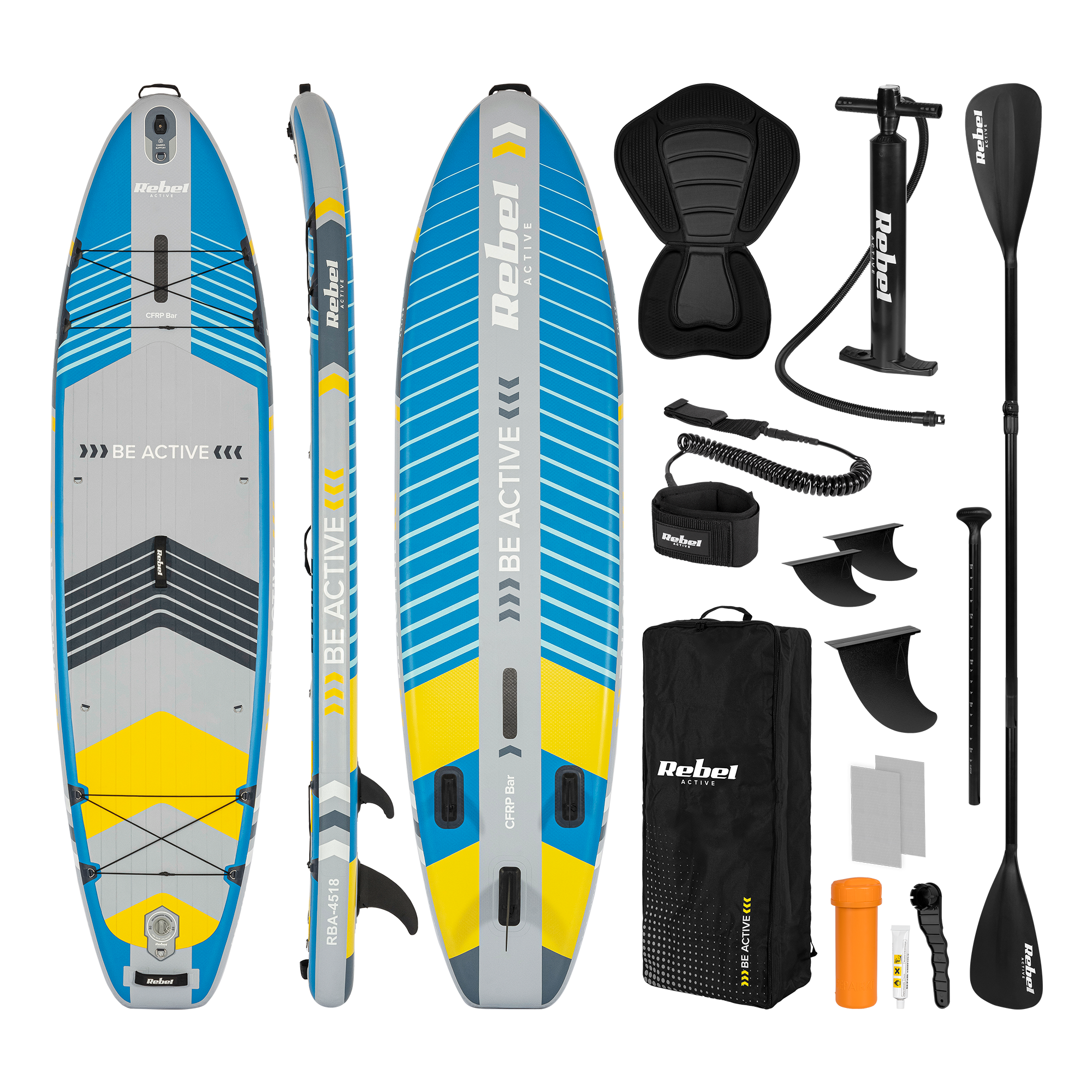 REBEL ACTIVE PRO RBA-4518 SUP dēlis - zils