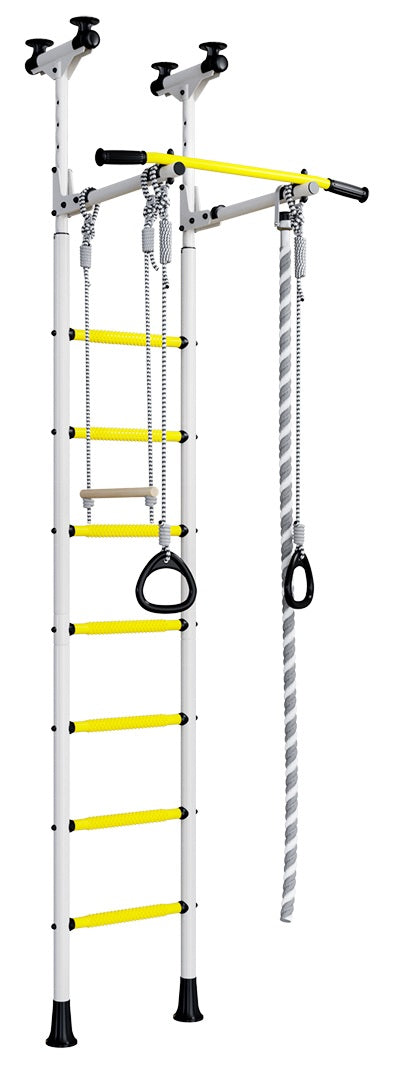 Sporta komplekss (vingrošanas siena) ROMANA Econom 2 zaļi-dzeltens, 243-280x41 cm