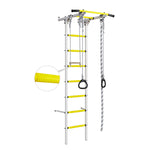 Sporta komplekss (vingrošanas siena) ROMANA Econom 2 zaļi-dzeltens, 243-280x41 cm