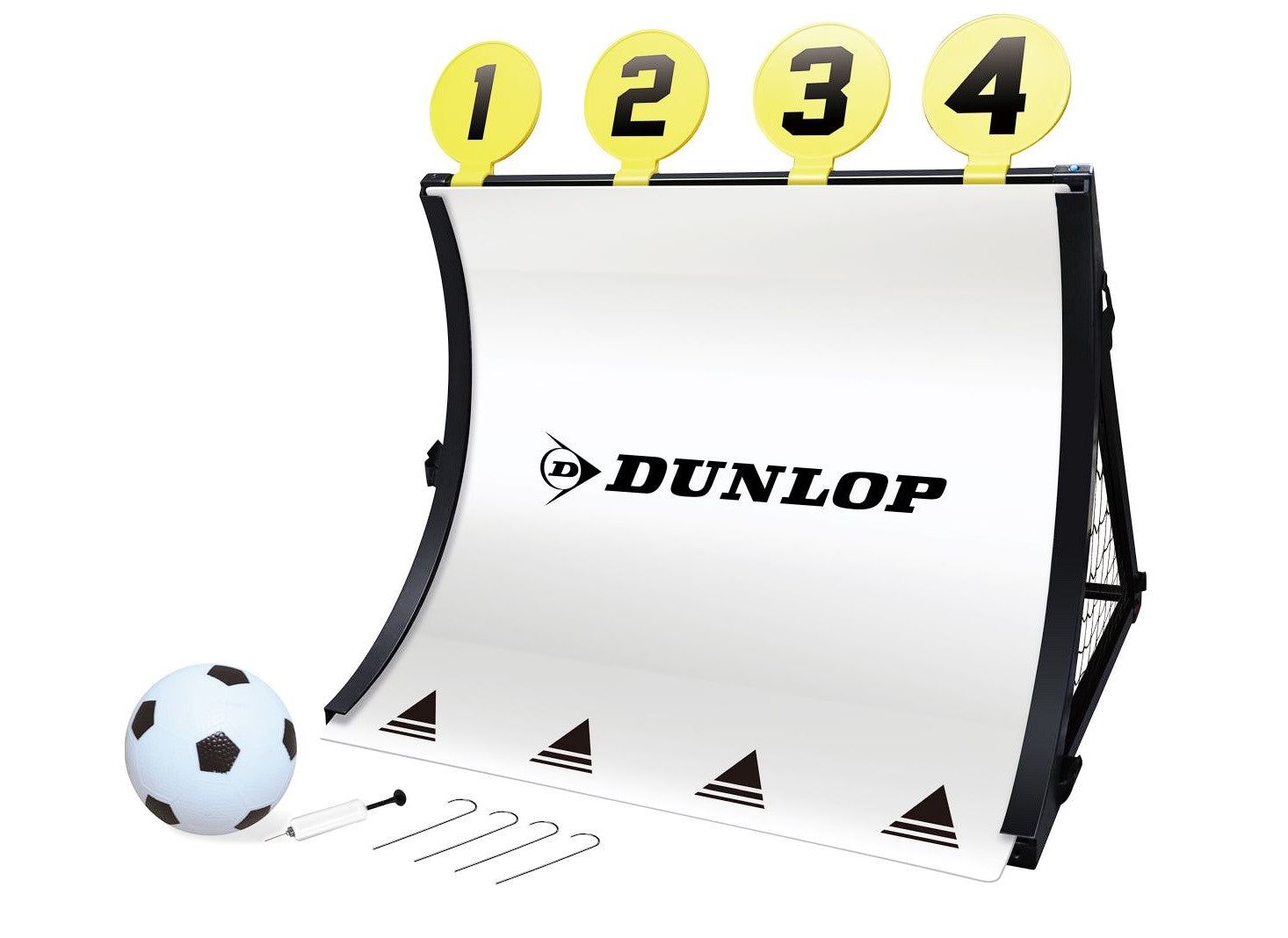 Goal Rebounder treniņu rāmis atlēkušajam futbolam 75x78x58cm z Piłką DUNLOP