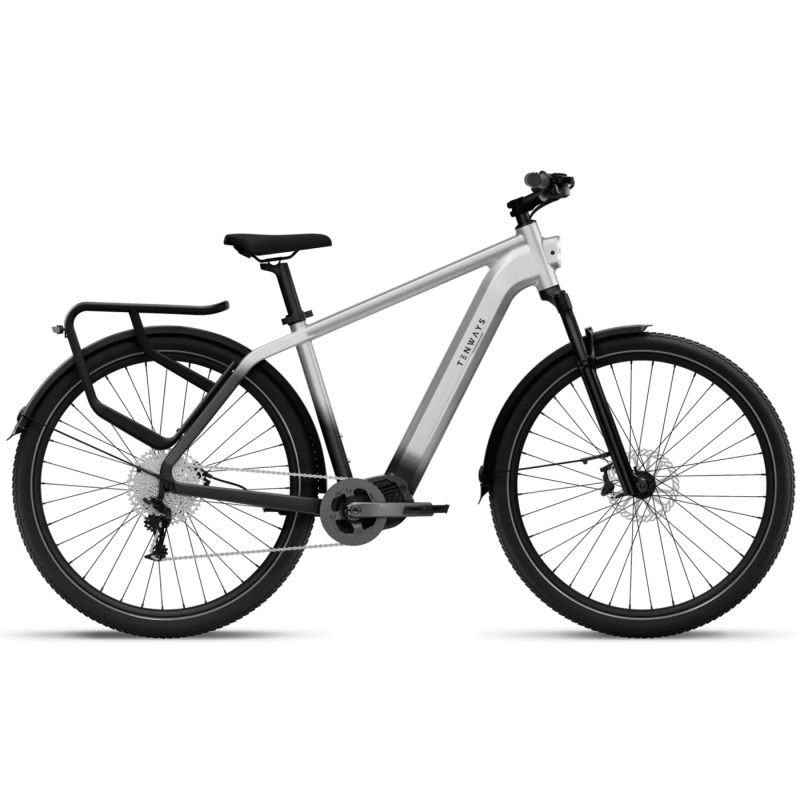 Elektriskais velosipēds PIRMS TENVEJIEM X, 29" Gradients Sudrabs (L)