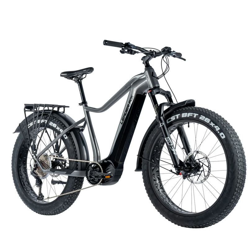Elektriskais fatbike LEADER FOX Brasa 26": pelēks (M)