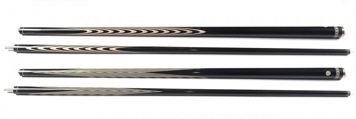 Krievu biljarda nūja Classic Black Horn Black Bike 36, 720 gr.