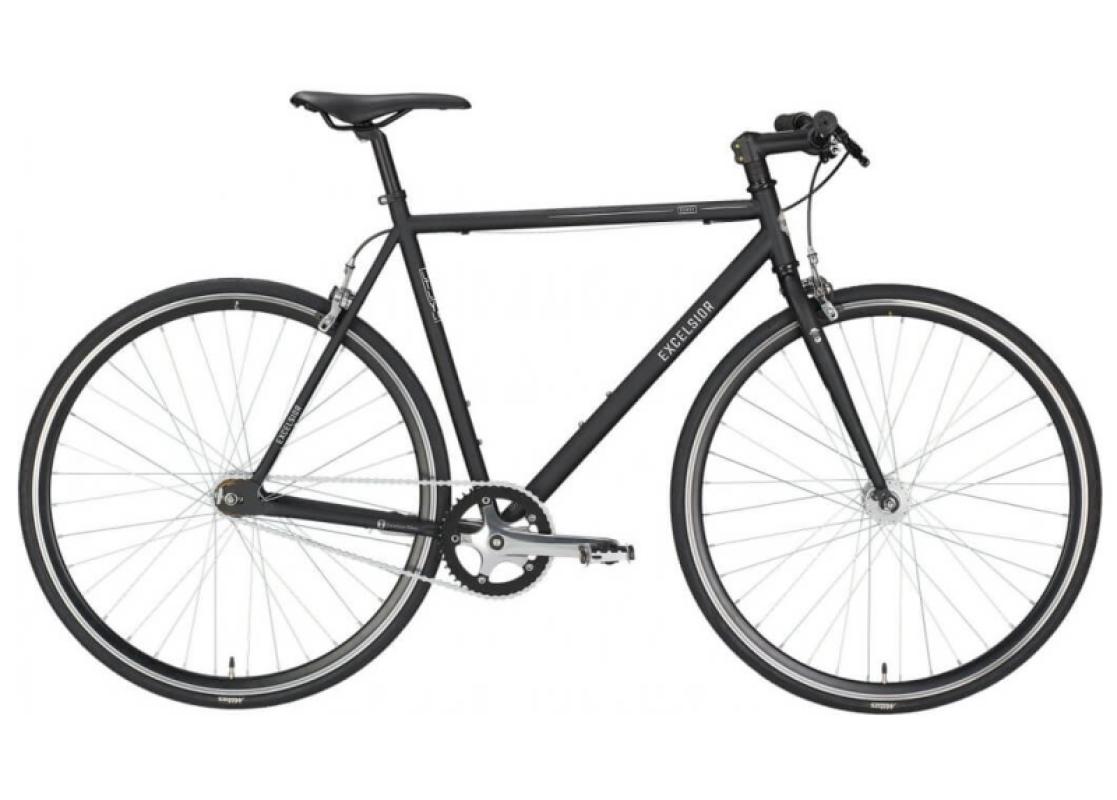 Fixie velosipēds Excelsior Dandy, melns (L)
