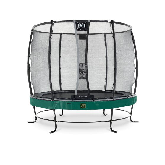 EXIT Elegant Premium batuts ø305cm ar Deluxe drošības tīklu - Zaļa