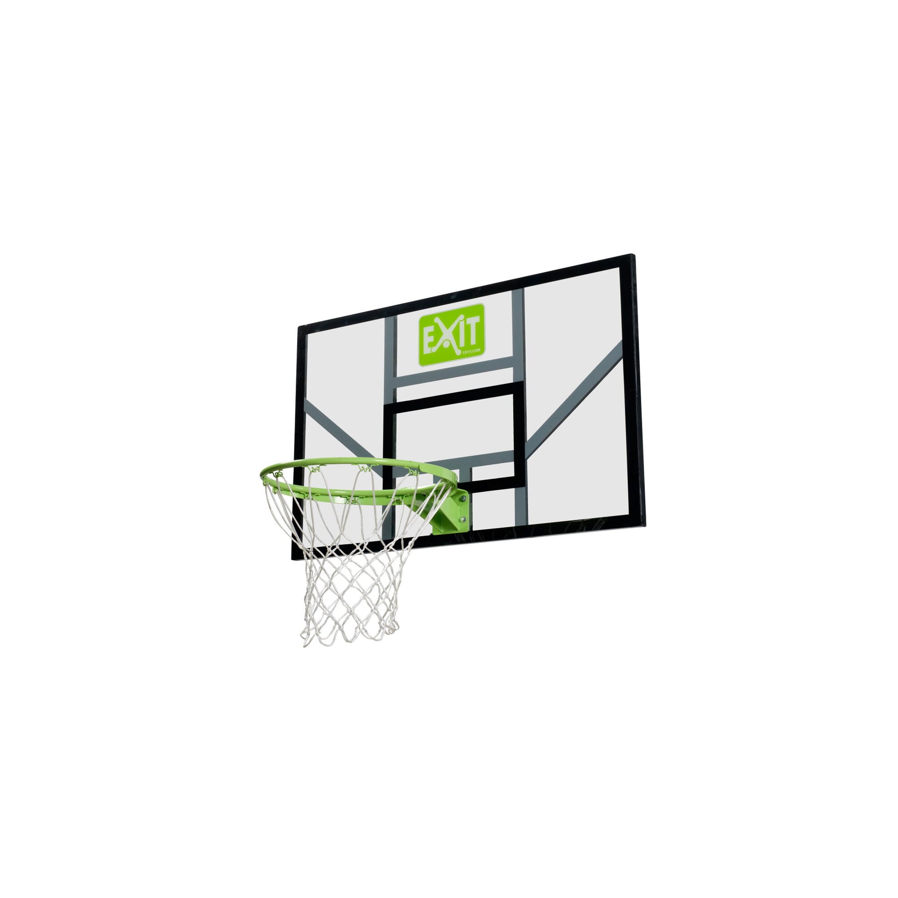 EXIT Galaxy basketbola aizmugure ar stīpu un tīklu - zaļa/melna