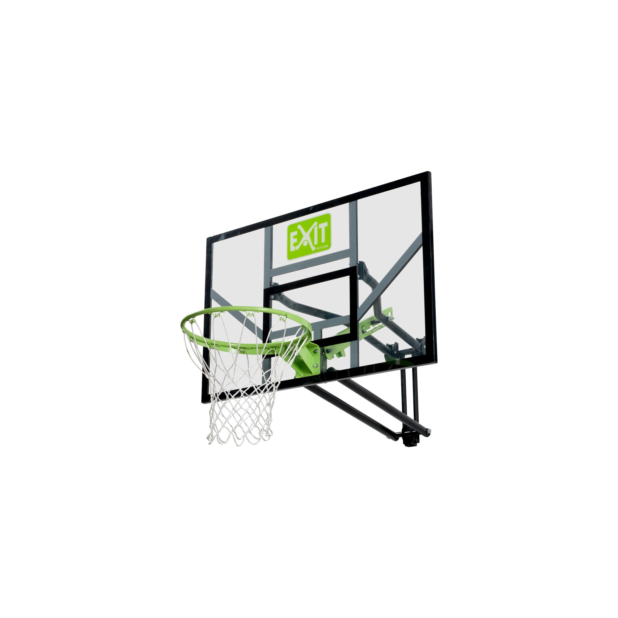 EXIT Galaxy pie sienas stiprināms basketbola dēlis - zaļš/melns