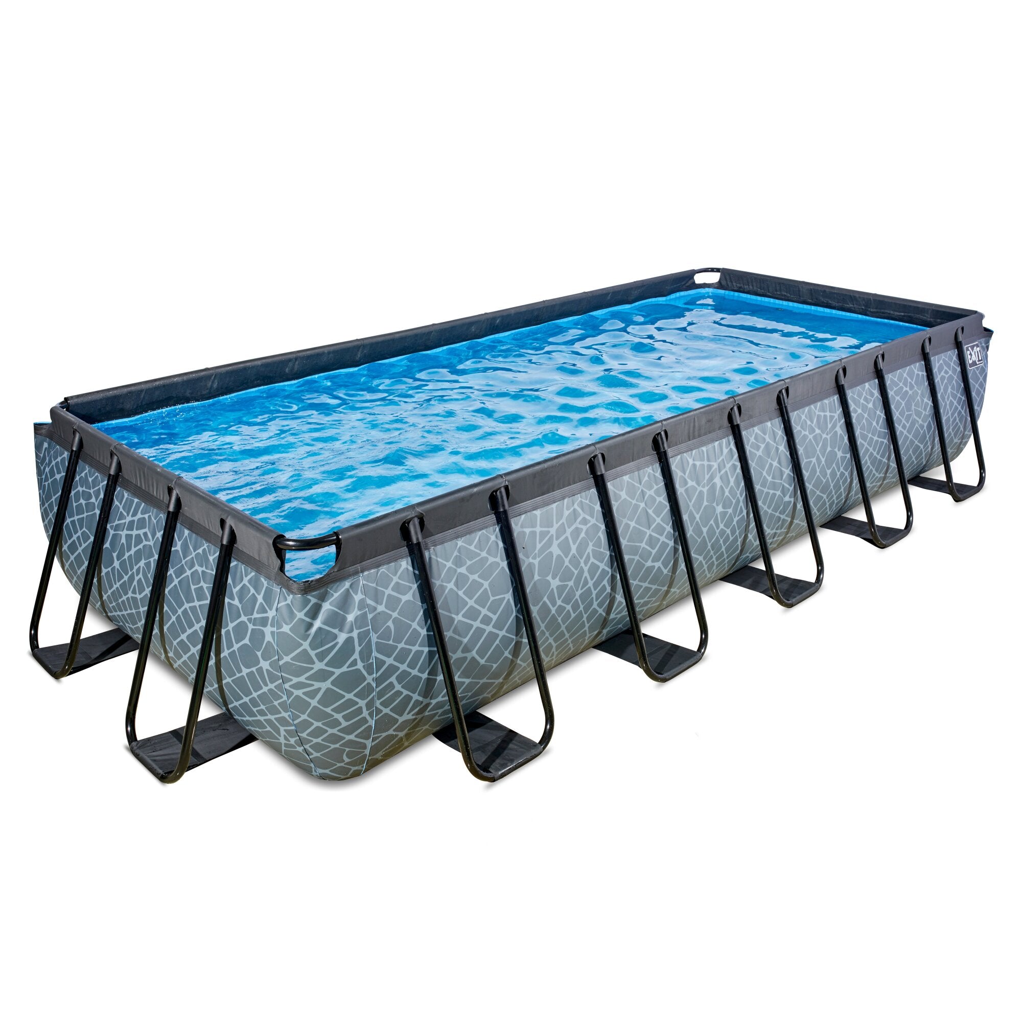 Baseins EXIT Stone 540x250x100cm ar smilšu filtru  - grey