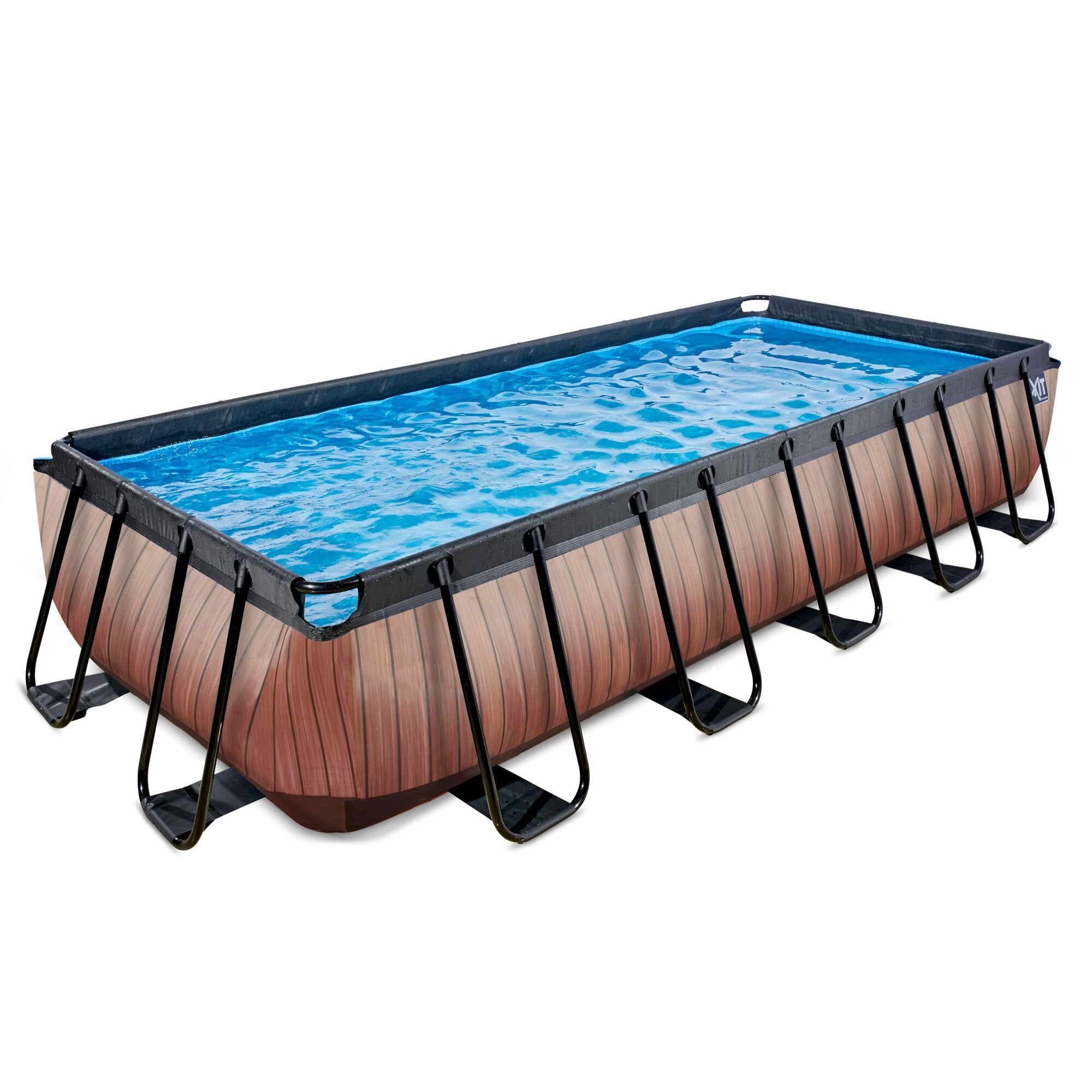 Baseins EXIT Wood 540x250x100cm ar smilšu filtru - brown