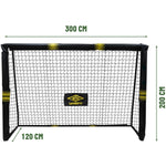 FUTBOLA VĀRTI AR TĪklu 300x200x120cm PRO TECH UMBRO