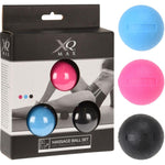 MASĀŽAS BUMBAS 5CM KOMPLEKTS 3GAB XQMAX