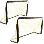 2 FUTBOLA VĀRTU KOMPLEKTS AR TĪKLU 120x70x40CM ENERO