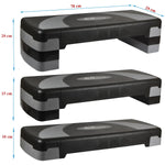 Aerobikas stepa platforma 78X29cm 3-pakāpju Eb Fit regulēšana