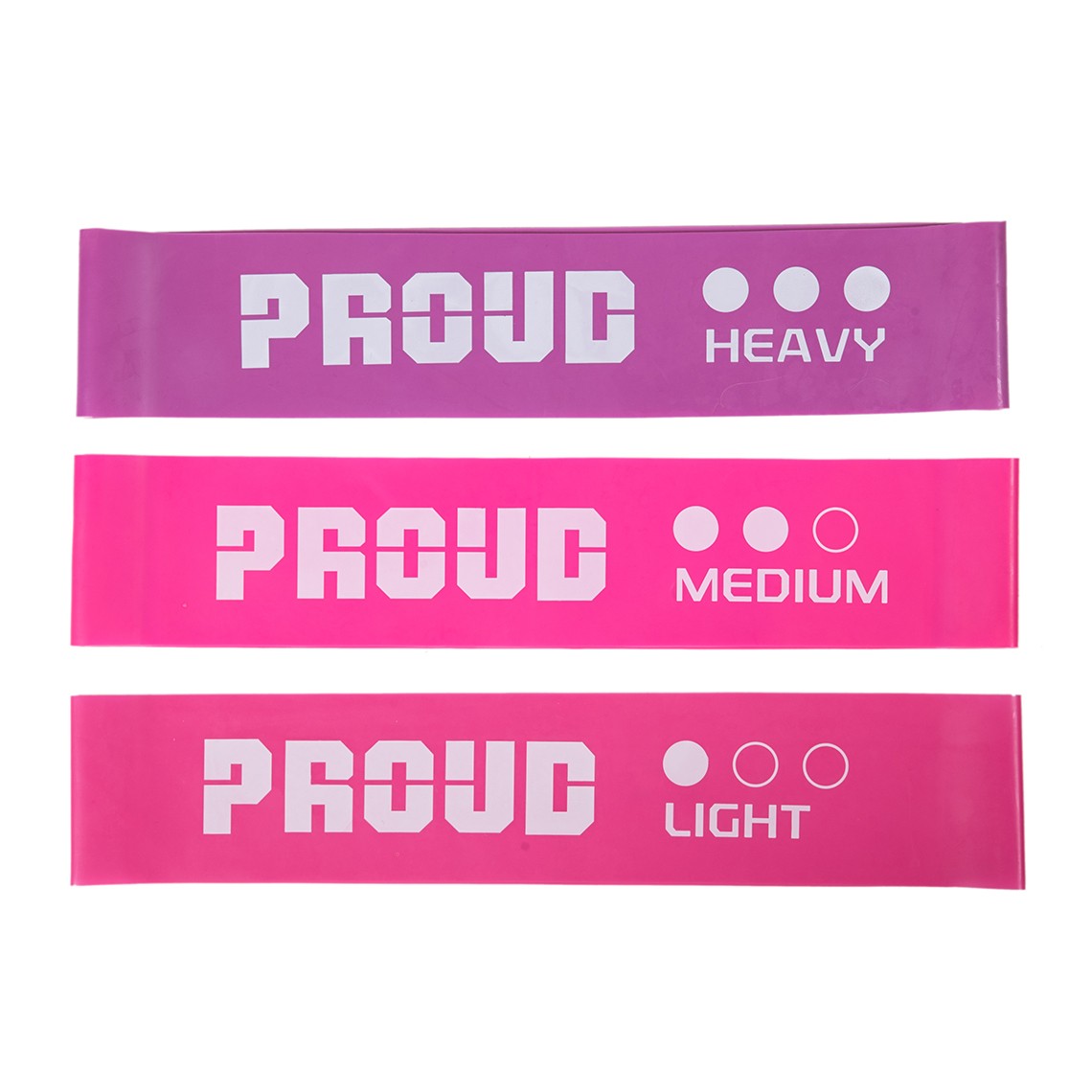 Pretestības gumiju komplekts MINI BAND WOMEN PROUD