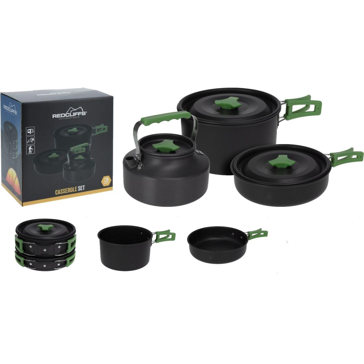 Pannas un katla komplekts MENAGE 3IN1 POT FRY TOURIST KETTLE REDCLIFFS