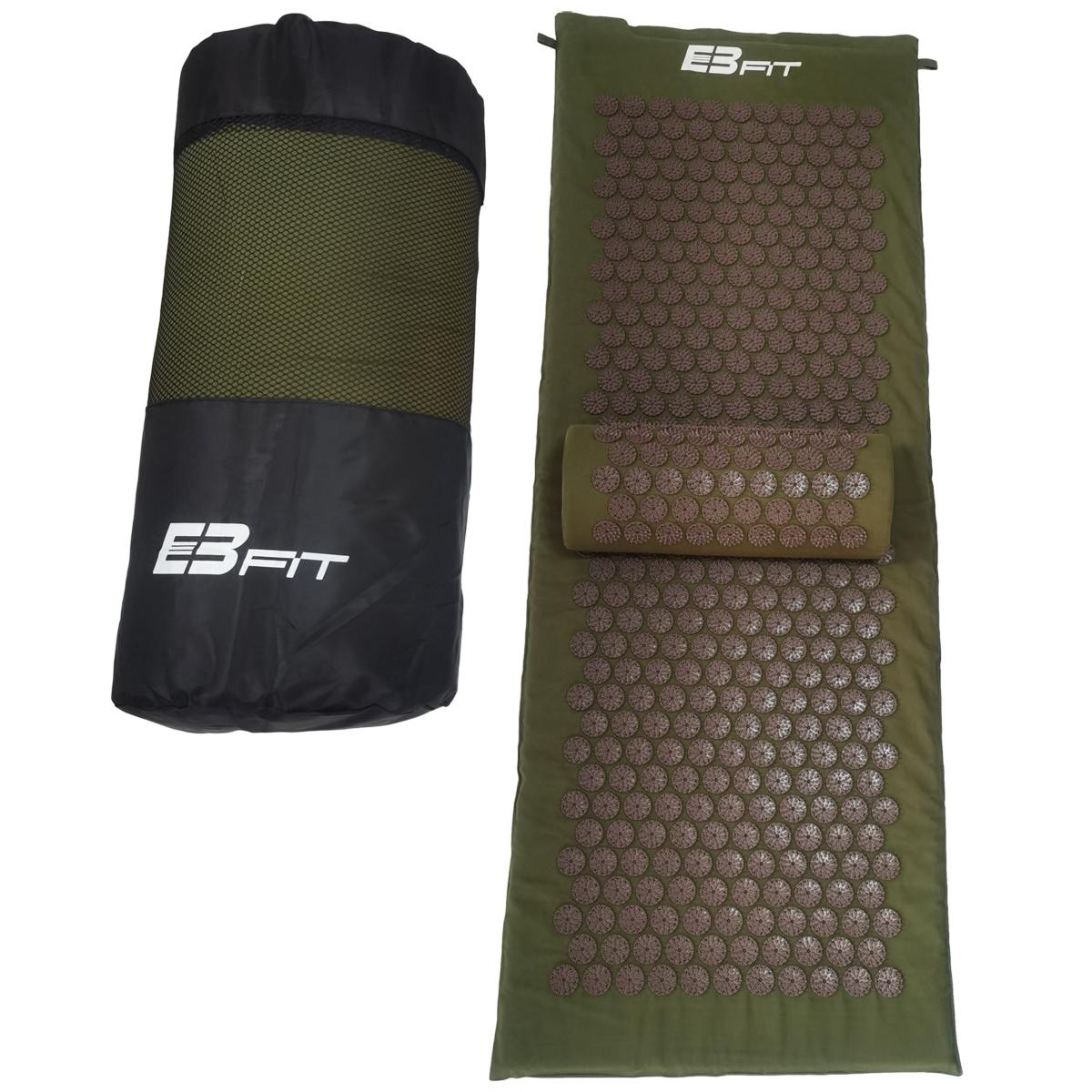 Akupresūras paklājs ar spilvenu 128x48x2CM EB FIT