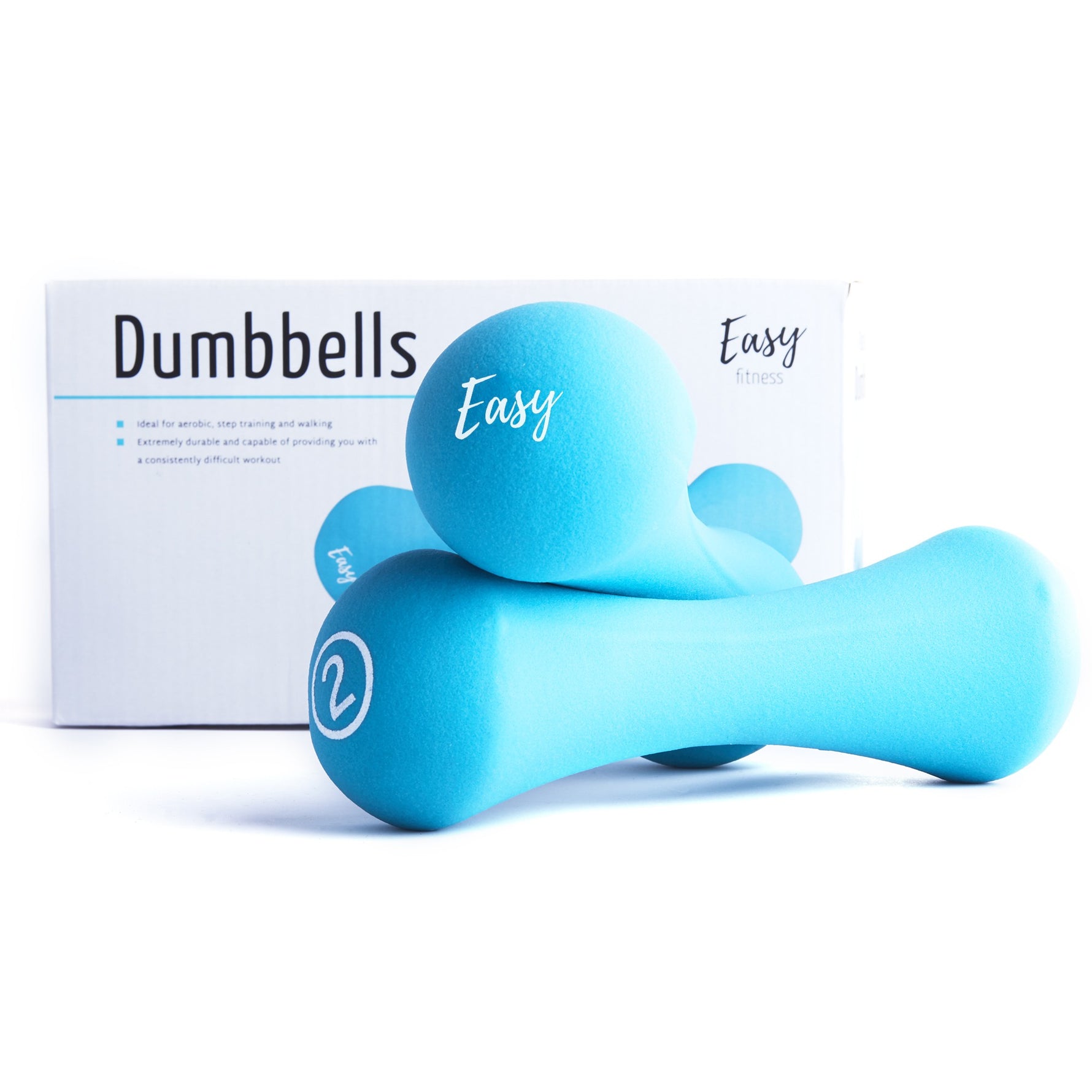 Neoprēna hanteles EASY FITNESS 2kg (2 gab.)