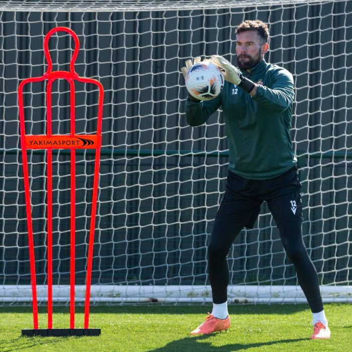 AirFlow futbola siena, 180cm, pasīvais aizsargs Red Yakimasport