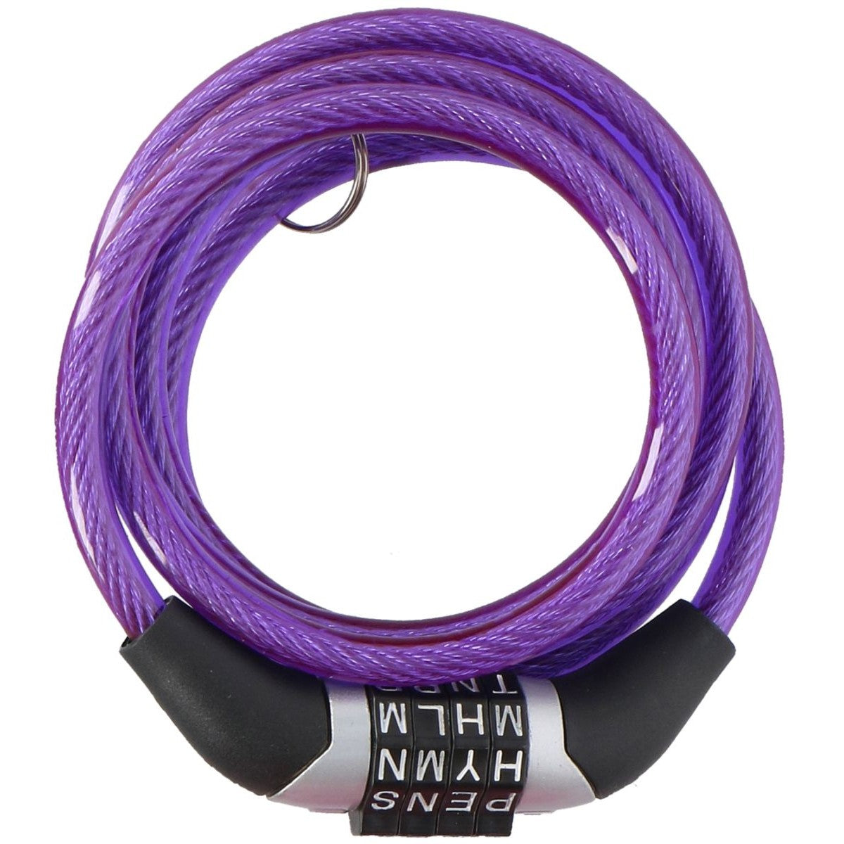 Dunlop spirālkoda velo slēdzene 0.6x120cm - violeta